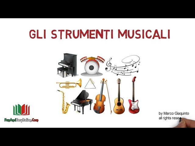 GLI STRUMENTI MUSICALI (lessico italiano)