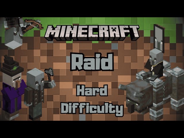 Beating A Raid - Minecraft - Hard Difficulty