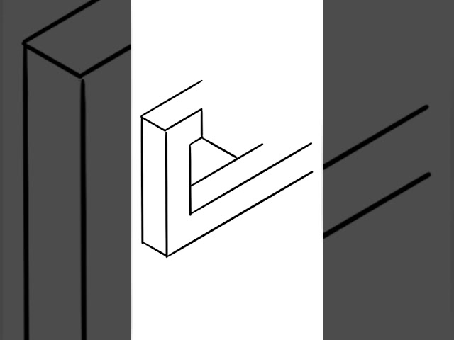 Impossible Shape Illusion Animation #impossible #opticalillusion #illusionart #penrose