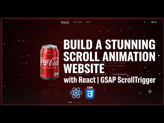 Build a Stunning Scroll Animation Website with React | GSAP ScrollTrigger
