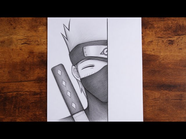 How to Draw an Anime Ninja 🥷 ( KAKASHI)| Easy Pencil Drawing Tutorial
