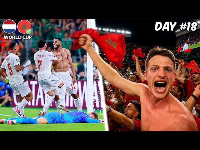 THE MOMENT MOROCCO WIN on PENALTIES vs NETHERLANDS