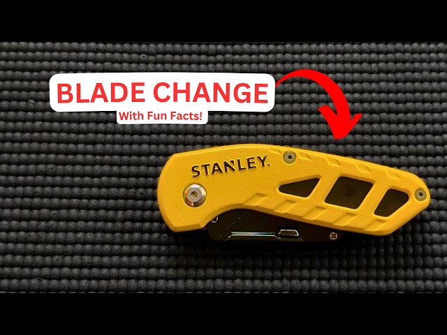 How to Change the Blade on STANLEY Compact Fixed Blade Folding Utility Knife