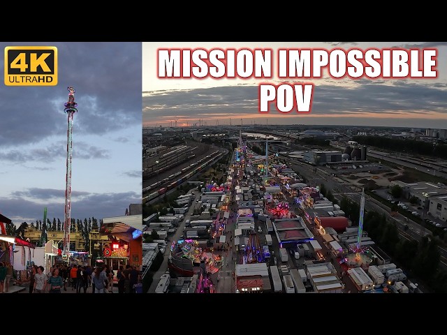 Mission Impossible POV (4K 60FPS), Sinksenfoor Funtime Drop Tower | Non-Copyright
