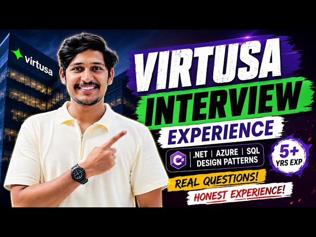 @virtusa  Senior Developer Interview Experience | Real .NET + Azure Questions