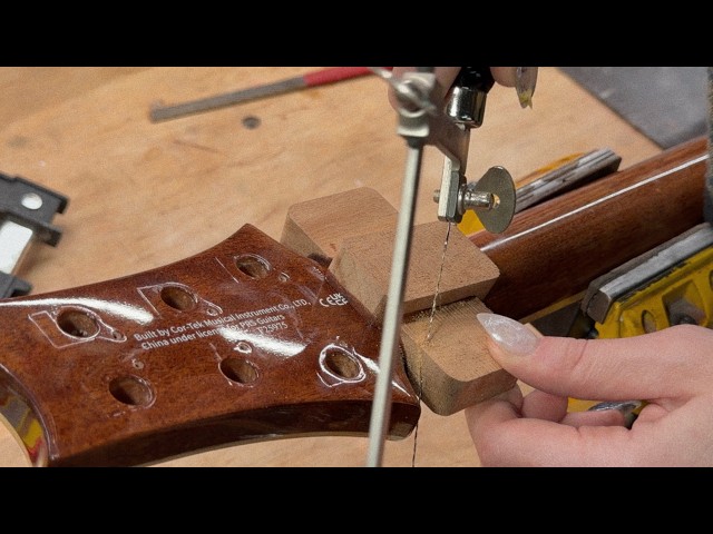 Saving a PRS Acoustic Guitar - Headstock Reinforcement & Top Repair