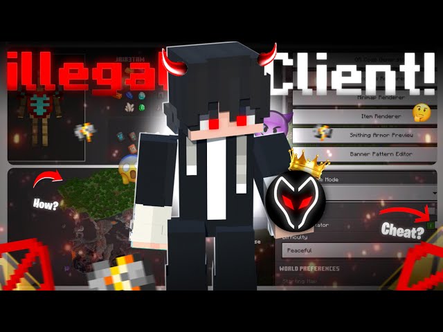 The MOST illegal CLIENT 🤯For Minecraft PE 1.21+/Bedrock