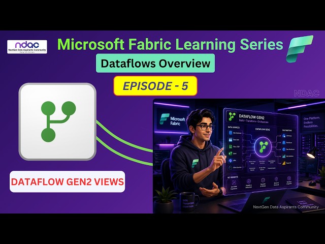 Microsoft Fabric Dataflow Gen2 Tutorial | Views Explained | Episode 5