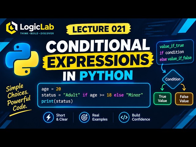 Python Conditional Expressions Explained | Ternary Operator for Beginners