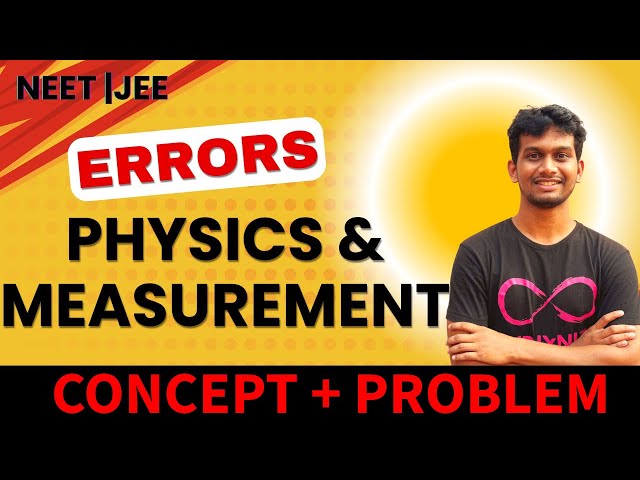 Errors| Physics and Measurements| NEET JEE Physics| Problem solving| Tamil