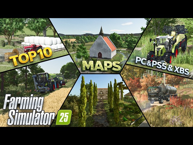10 Best Maps for Farming Simulator 25! (PC, PS5 & XBOX)