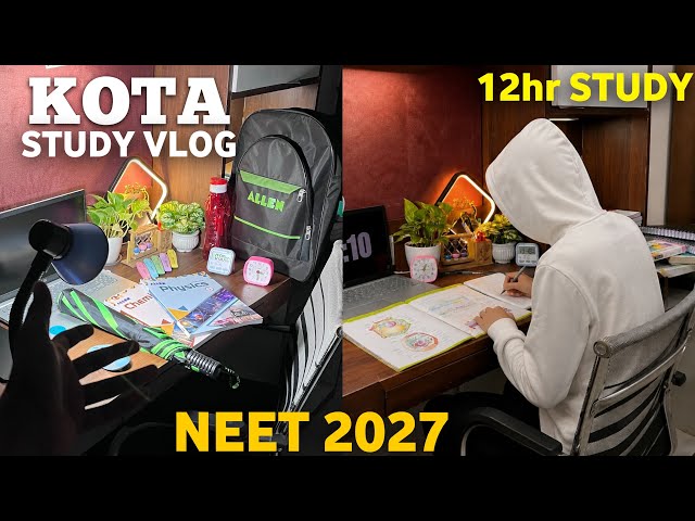 A DAY IN MY LIFE KOTA HOSTEL 🥹 NEET 2027 ASPIRANT KOTA *STUDY VLOG* Study with me #studymotivation