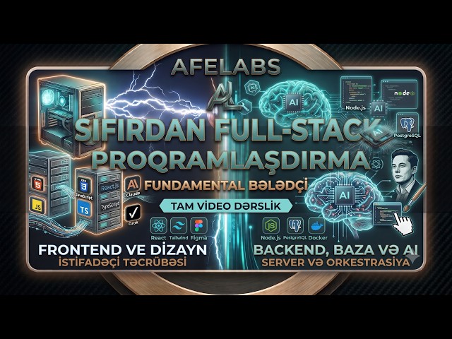 FULL-STACK VEB İNKİŞAFI VƏ PROQRAMLAŞDIRMA! 💻 | Frontend, Backend, React, Node.js Və AI Dövrü #Dərs7