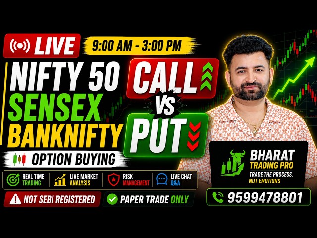 🚨 LIVE | NIFTY • SENSEX • BANKNIFTY  | Option Trading with Live Analysis | #live #trading #dhan