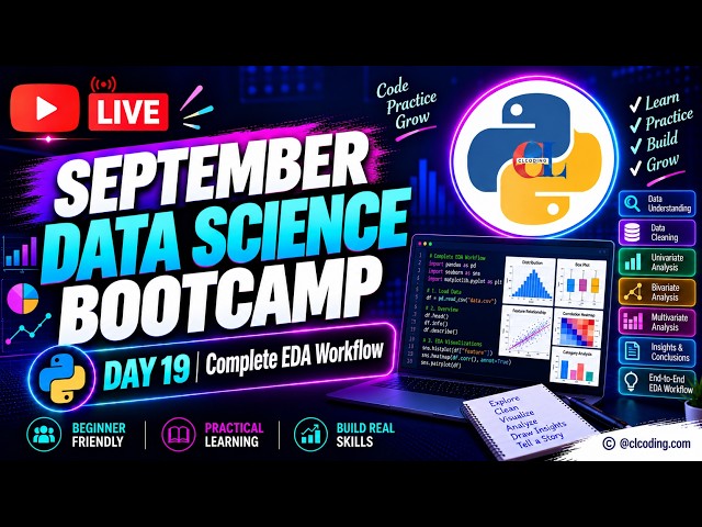 September Data Science Bootcamp  | Day 19 | Complete EDA Workflow