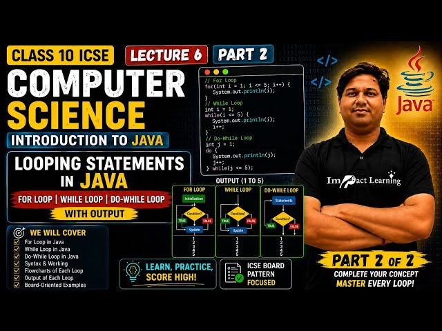 Looping Statements in Java | Part 2 | Do-While Loop, Output & Board Questions | ICSE Class 10