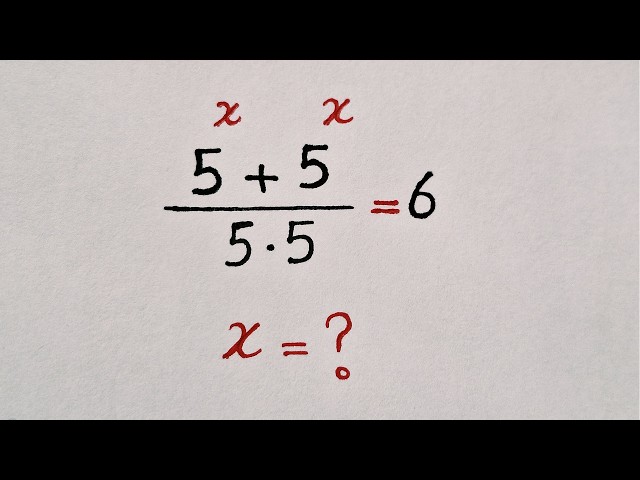 Can You Solve This Exponential Equation? | Solve for X