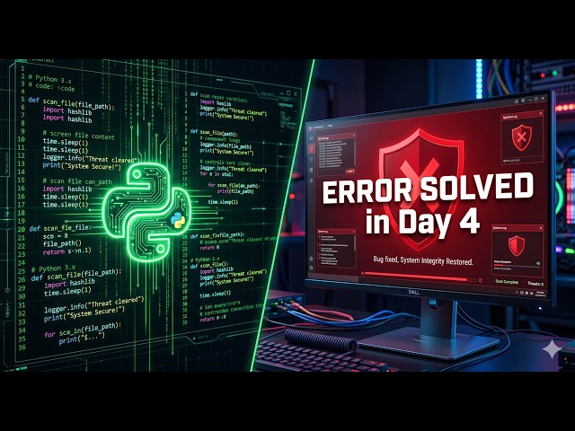 Finally, 🥳 Bug Fixing & App Build Complete My Python Antivirus Detected a Virus!  #build #bug #error