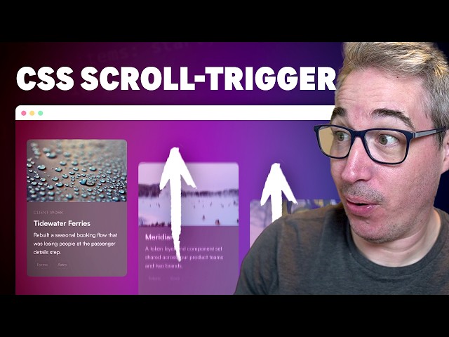 Staggered, scroll-triggered animation with CSS-only