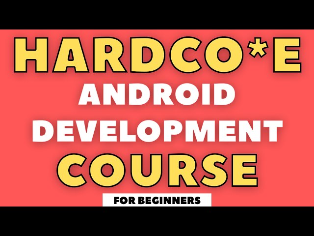 Learn Android Development in 12 Videos 🔥 | HARDCO*E Android Development Course 😱 | College Project 😍