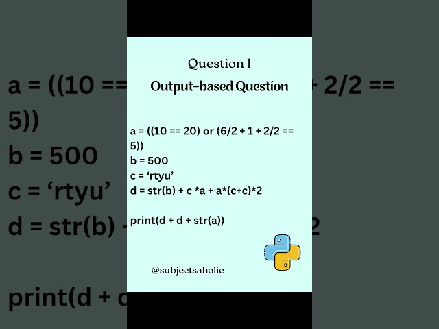Can You Solve This Python Output Question? | Coding Interview Prep #machinelearning #datascience