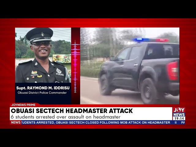 Obuasi Senior High Technical School: 6 students arrested over assault on headmaster