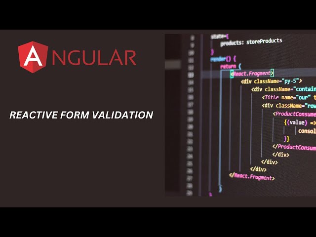 Reactive Form validation in Angular