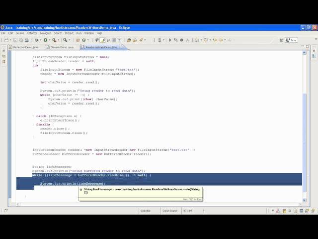 java training   Harinath  Java IO streams readers & writers