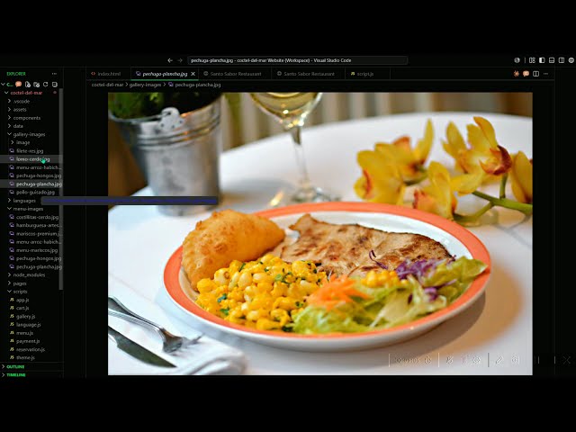 Coding a Restaurant Website 💻 #WebDesign #HTML #JavaScript #coding #programming #webdevelopment 