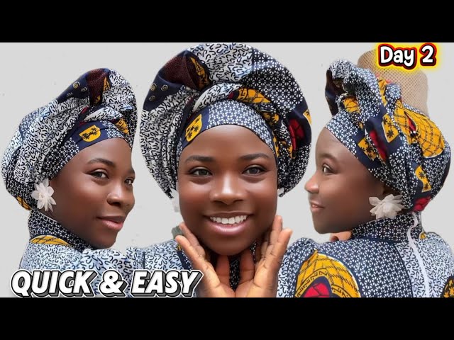 How to Tie This BEAUTIFUL Ankara Headwrap | Quick & Easy Tutorial 