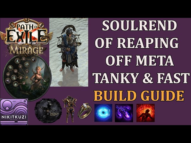 Poe 3.28 | Soulrend of Reaping | Off Meta Underrated Skill | Tanky & Fast | Low Budget | Build Guide