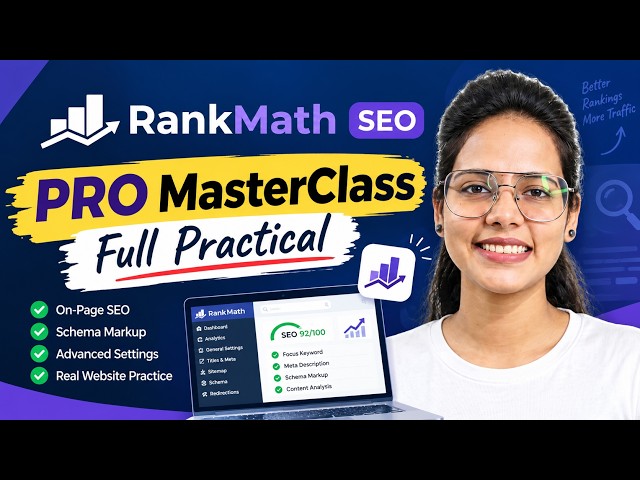 Rank Math SEO Pro MasterClass 2026: Complete Setup Guide to Rank Your Website Fast