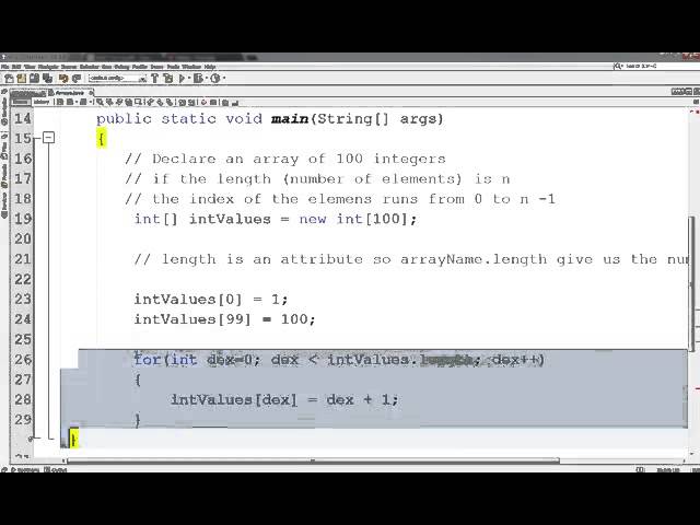 Intro to Java Arrays