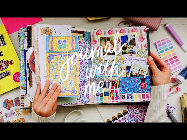 ✿ JUNK JOURNAL WITH ME ✿ journaling inspiration 🎂🍰🧁 tips and ideas