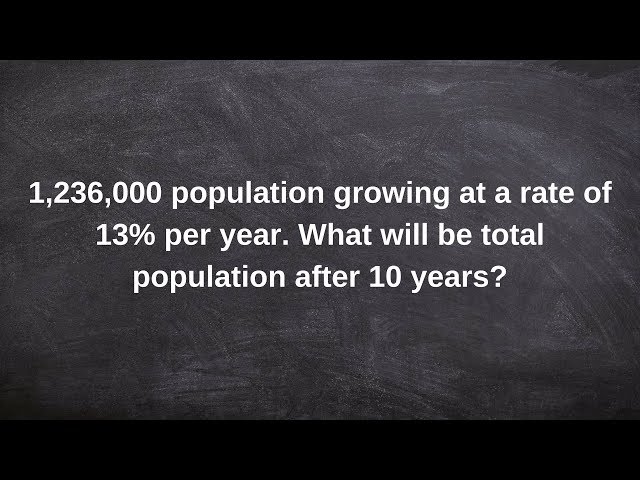 Learn how to model a word problem with exponential growth function