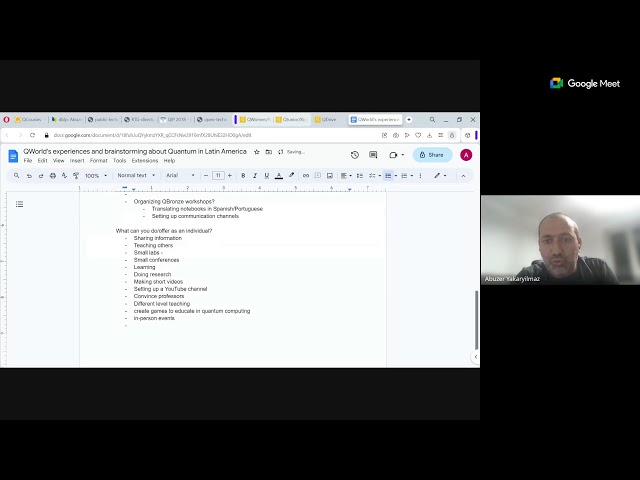 QWorld's experiences and brainstorming about Quantum in Latin America