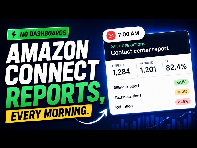 This Amazon Connect report emails itself every morning