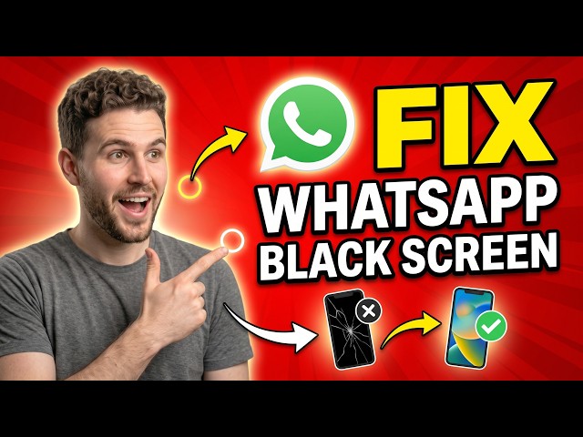 How to Fix WhatsApp Black Screen Issue On Android (Quick & Easy)