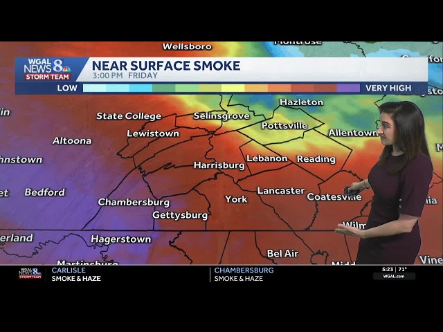 ALERT DAY: Code Purple air quality alert in effect as Canadian wildfire smoke spreads across Pa.