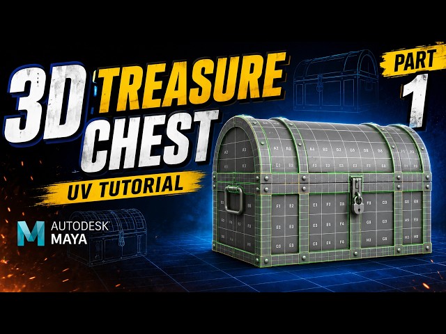Treasure Chest UV Unwrapping in Maya