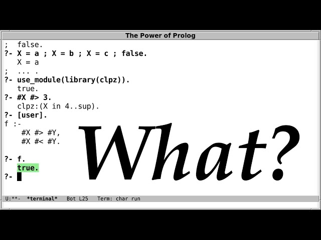 The Prolog Toplevel