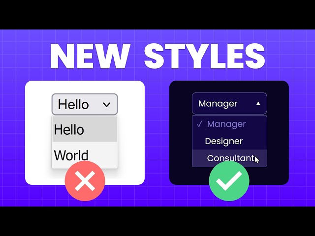 The native select was finally fixed