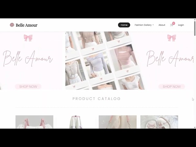 Demo Website E--Commerce Fashion "Belle Amour" | PHP Native & MySQL