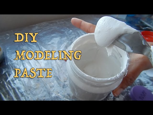 DIY MODELING PASTE (Easy & Inexpensive to Make)  ~ STRUCTURE PASTE ~ TEXTURE PASTE ~ 3D RELIEF PASTE