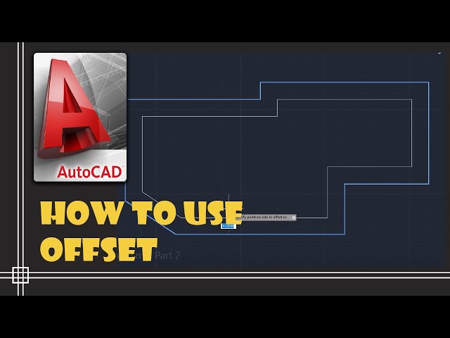 Autocad 2020 - How to use Offset (4 examples in 4 minutes)