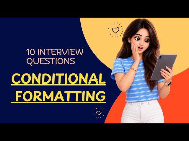🎯 10 Excel Conditional Formatting Interview Questions You MUST Know! #excel #conditionalformating