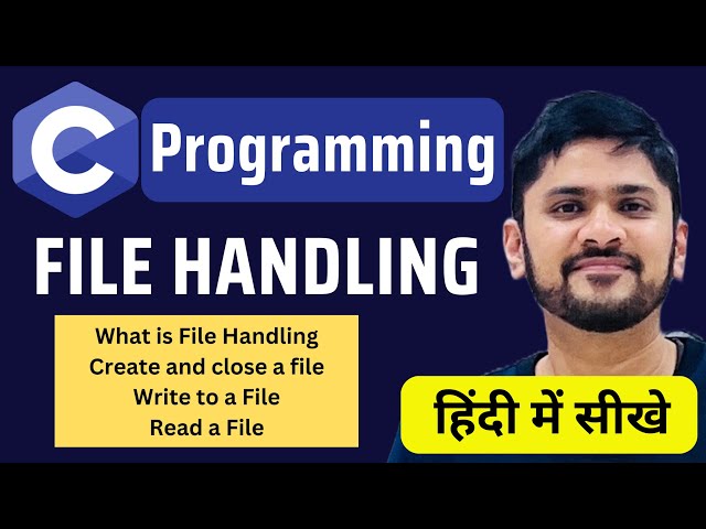 Learn File Handling in C Programming in Hindi | Create | Write | Read | C Tutorial | Amit Thinks