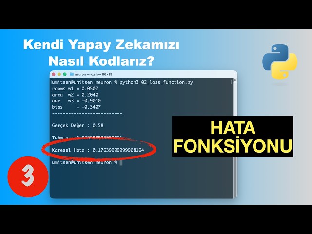 Coding Our Own AI from Scratch | 03: Cost Function (Squared Error) Logic