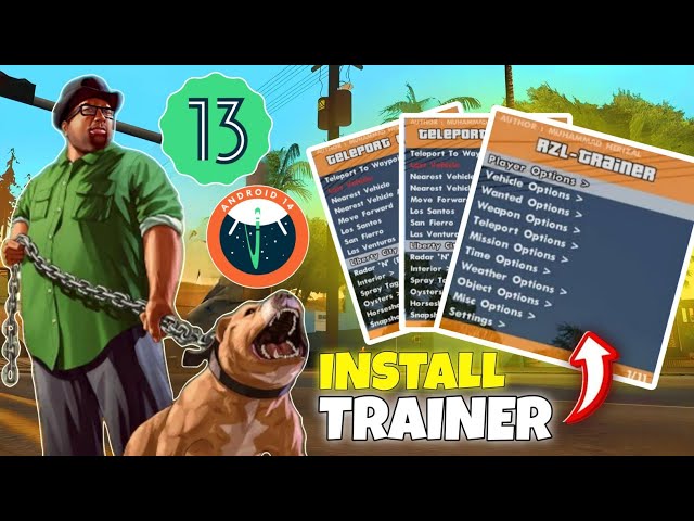 HOW TO INSTALL TRAINER FOR GTA SA ANDROID | RZL TRAINER MOD | MENU TRAINER FOR GTA SA  | LAXUBOY