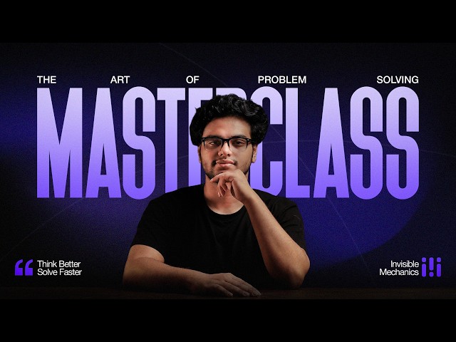Masterclass - Art of Problem Solving | Mechanics | Batch 1